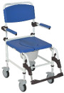 Aluminum Rehab Shower Commode Chair - Attendant Propelled